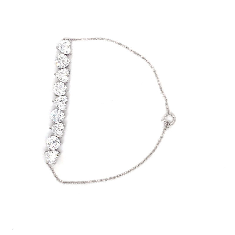 FANCY BRACELET 14KW EF VS2 HPHT DIA 4.78CTS
