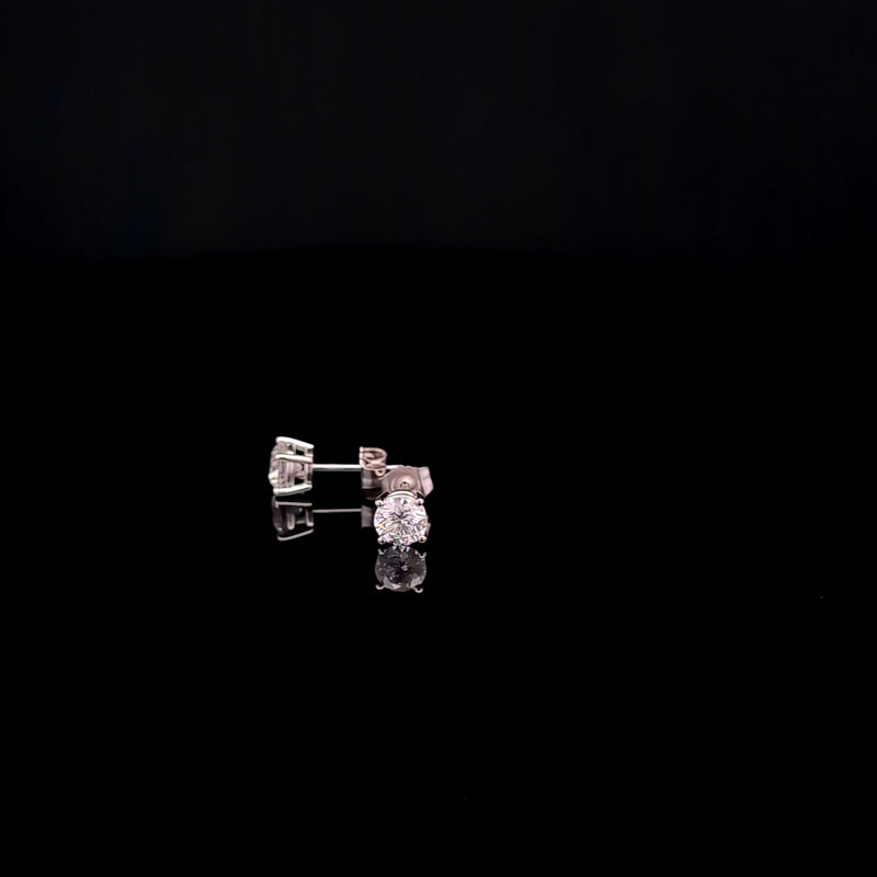 BASKET STUD EARRING 14KW FG VS2 CVD DIA 1.58CTS