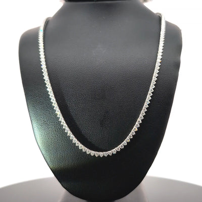 TENNIS NECKLACE 14KW FG VS2 CVD DIA 7.03CTS
