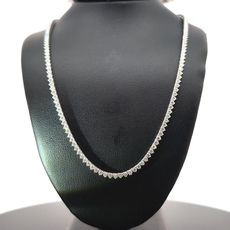 TENNIS NECKLACE 14KW FG VS2 CVD DIA 7.03CTS