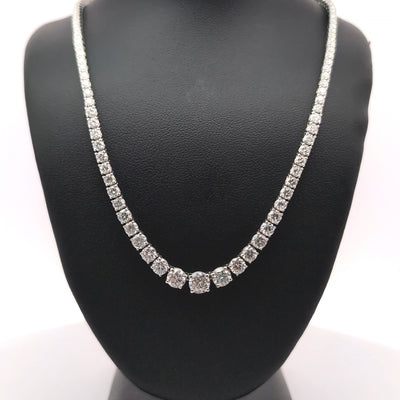 (0.56CTS) RIVIERA NECKLACE 14KW FG VS2 CVD DIA 10.05CTS