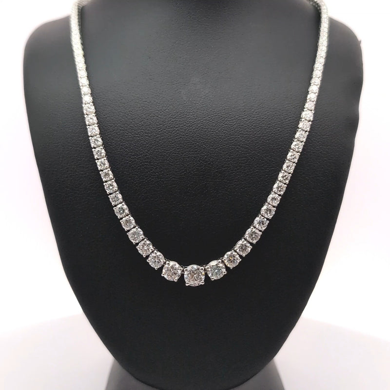 (0.56CTS) RIVIERA NECKLACE 14KW FG VS2 CVD DIA 10.05CTS