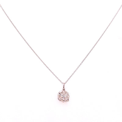 FANCY PENDANTS 14KW HI VS HPHT DIA 0.78CTS