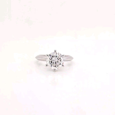 SOLITAIRE RING 14KW FG VS2 CVD DIA 2.12CTS