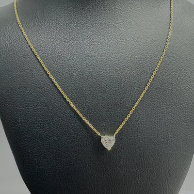 SOLITAIRE PENDANTS 14KY EF VS1 HPHT DIA 0.52CTS