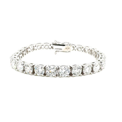 TENNIS BRACELET 14KW FG VS2 CVD DIA 19.73CTS