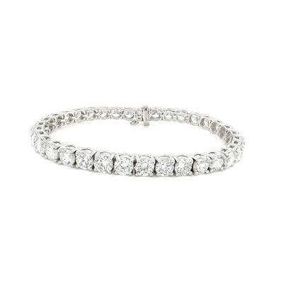 TENNIS BRACELET 14KW EF VS2 HPHT DIA 15.33CTS
