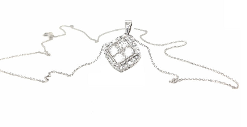 HALO PENDANTS 14KW EF VS HPHT DIA 1.9CTS