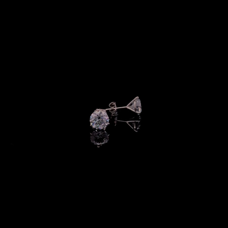 MARTINI STUD EARRING 14KW DE VS2 HPHT DIA 2.03CTS