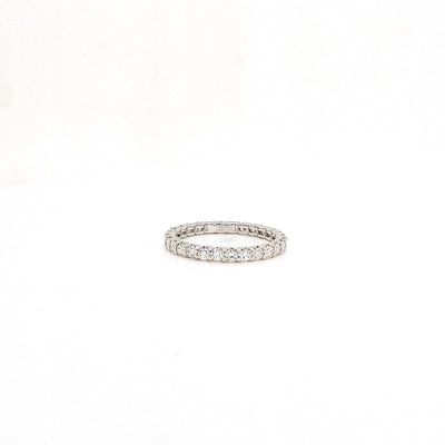 ROUND ETERNITY BAND 14KW FG VS2 CVD DIA 0.8CTS