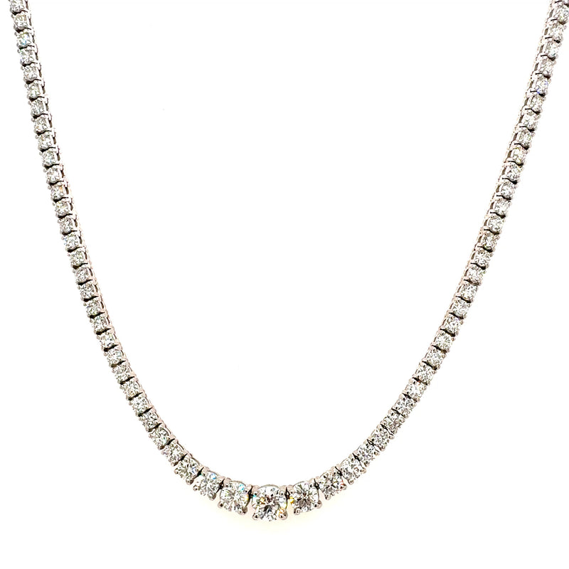 (0.32CT) RIVIERA NECKLACE 14KW EF VS2 HPHT DIA 7.10CTS
