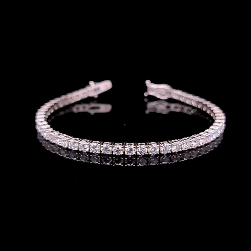 TENNIS BRACELET 14KW FG VS2 CVD DIA 6.44CTS