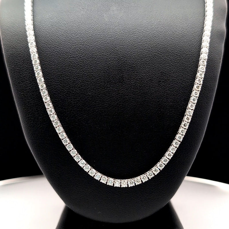 TENNIS NECKLACE 14KW FG VS2 CVD DIA 8.03CTS