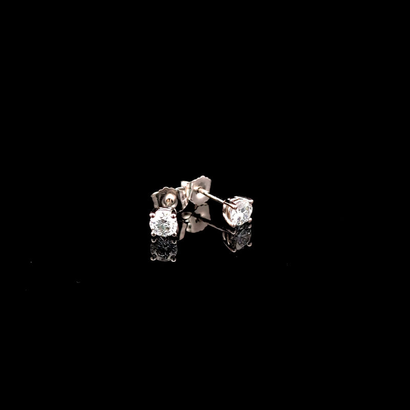 BASKET STUD EARRING 14KW DE VS2 HPHT DIA 0.50CTS