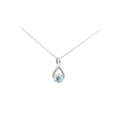 FANCY PENDANT 14KW BLUE VS HPHT DIA 0.52CTS