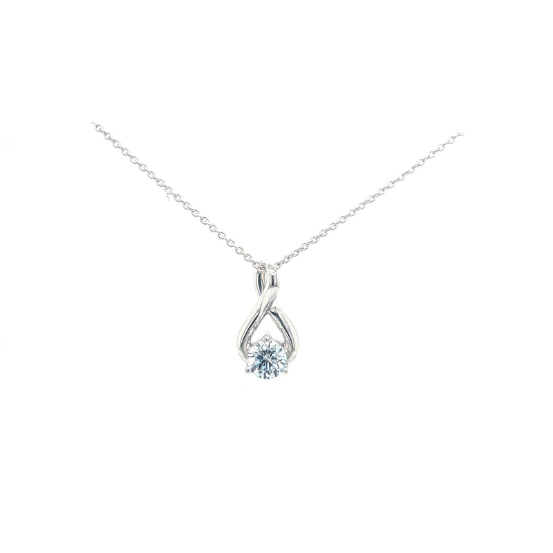 FANCY PENDANT 14KW BLUE VS HPHT DIA 0.52CTS