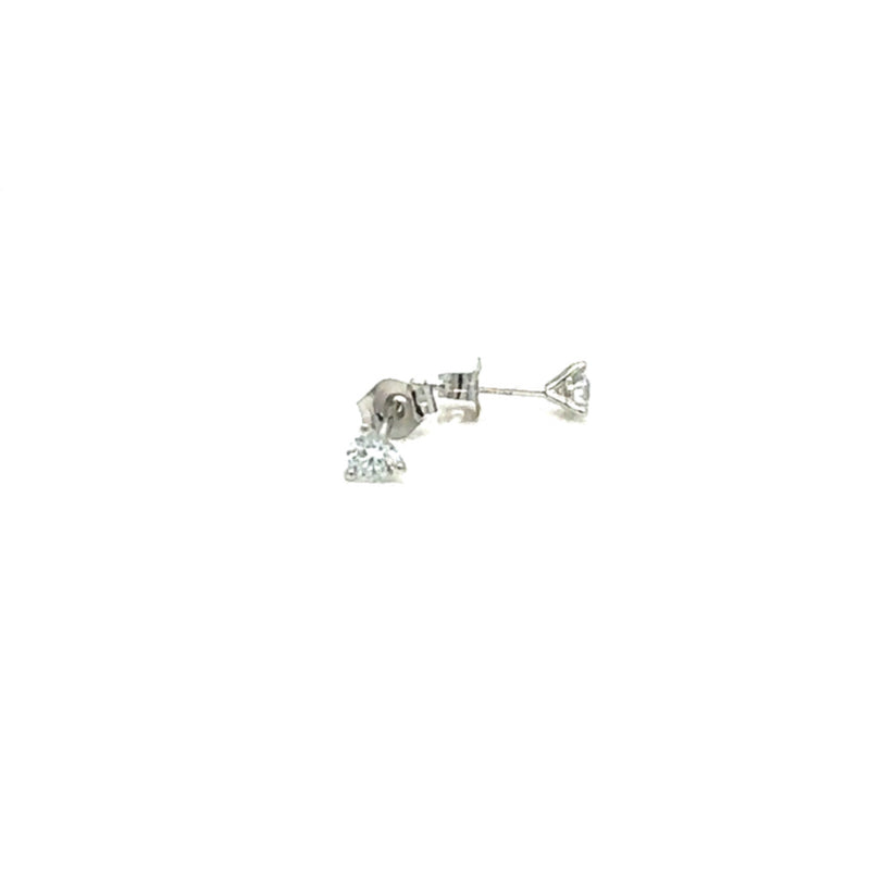 MARTINI STUD EARRINGS 14KW DE VS1 HPHT DIA 0.26CTS