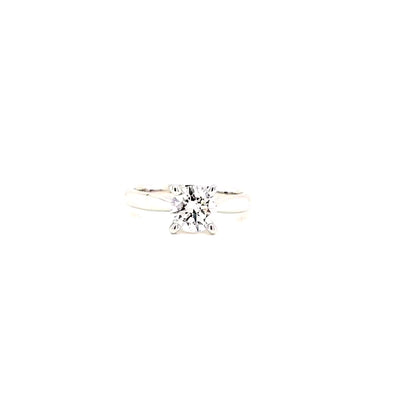 SOLITAIRE RING 14KW FG VS2 CVD DIA 1.02CTS