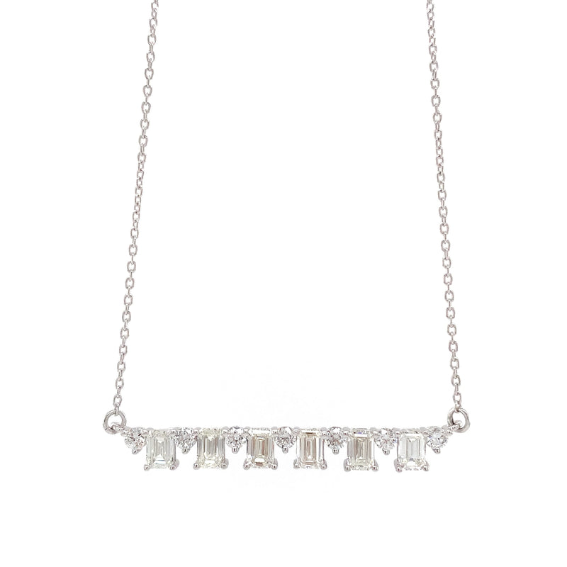 BAR PENDANT 14KW HI VS HPHT DIA 1.16CTS