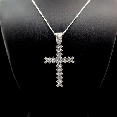 CROSS PENDANT 14KW FG VS2 CVD DIA 1.70CTS WITHOUT CHAIN
