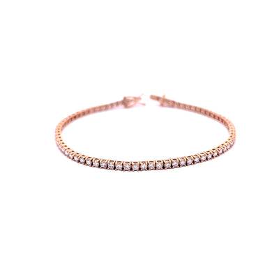 TENNIS BRACELET 14KR EF VS2 HPHT DIA 2.66CTS