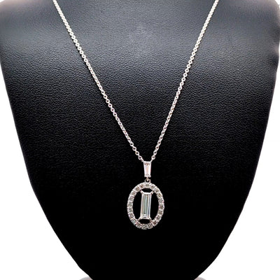 FANCY PENDANT 14KW FG VS1 CVD DIA 0.98CTS