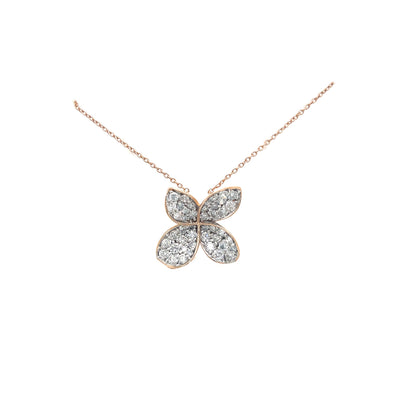 FLOWER PENDANT 14KR EF SI3 HPHT DIA 1.23CTS