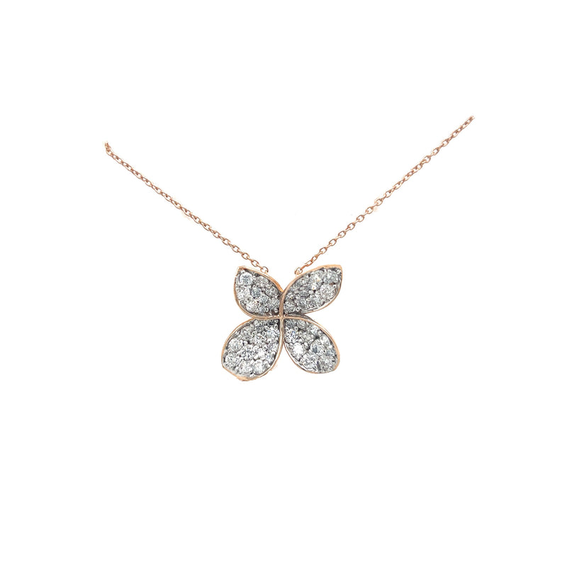 FLOWER PENDANT 14KR EF SI3 HPHT DIA 1.23CTS