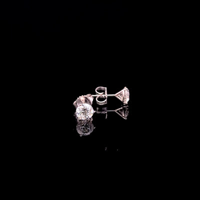 MARTINI STUD EARRINGS 14KW FG VS2 CVD DIA 2.13CTS