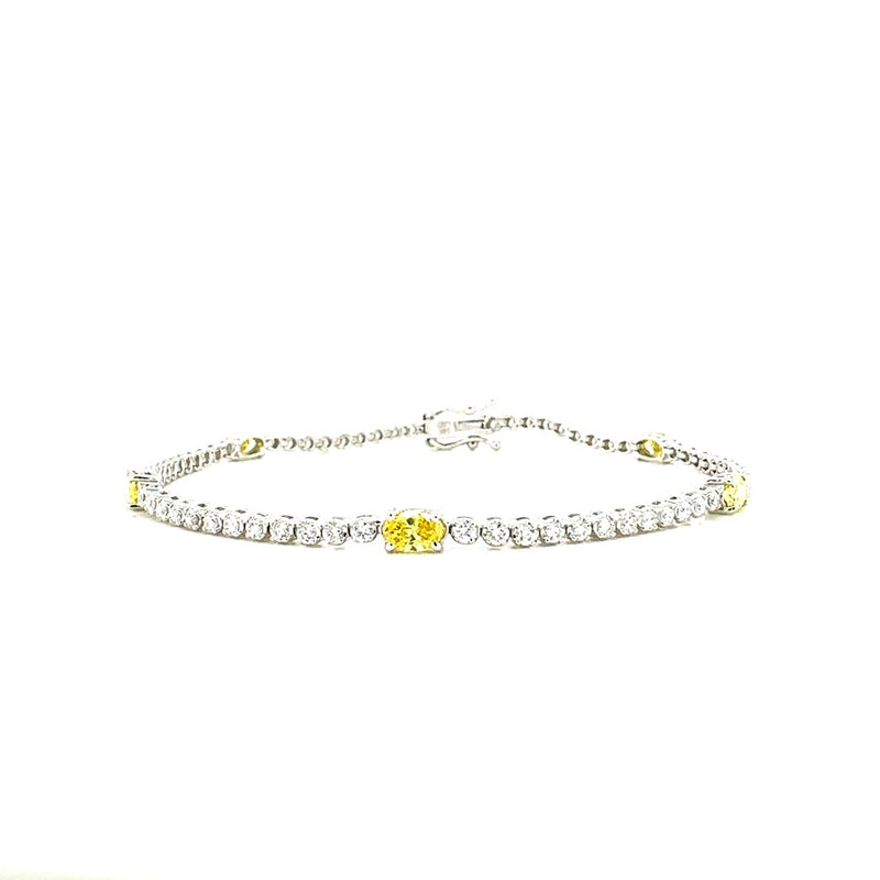 FANCY BRACELET 14KW YELLOW VS1/VS2 CVD DIA 1.89CTS