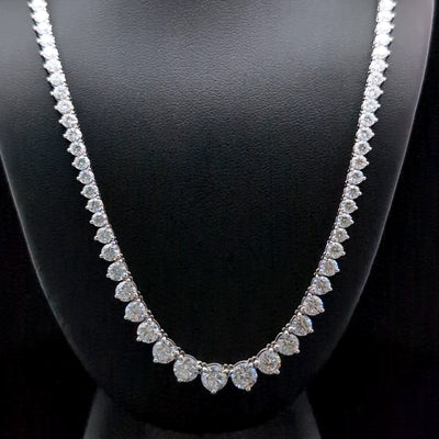 (0.56CT) RIVIERA NECKLACE 14KW EF VS2 HPHT DIA 16.39CTS