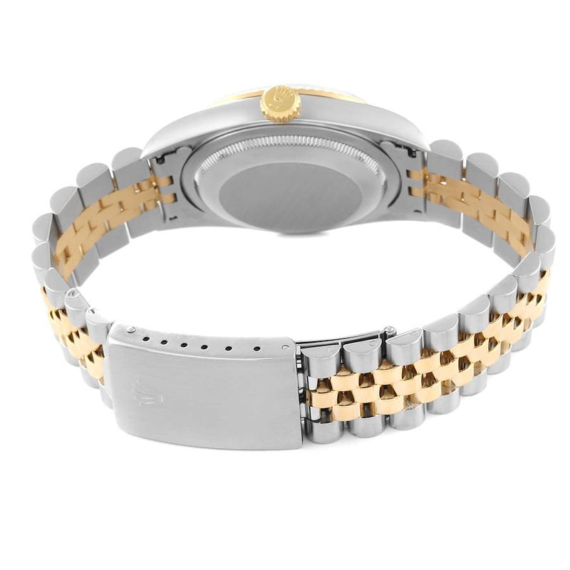 Rolex Datejust 16233 Watch for Men | 36MM | Yellow Gold Diamond | Champagne Dial - Steel