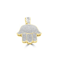Hamsa Pendant - Yellow Gold Diamond | 2.17CTW | 10K