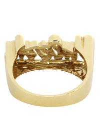 Personalized Name Ring | 14K | Yellow Gold | Size Options Available