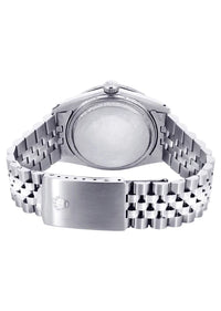 Diamond Rolex Datejust Watch 16200 | 36MM | Full Diamond Color Arabic Dial | Stainless Steel | Jubilee Band