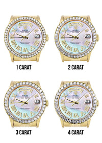 Rolex Day-Date Presidential | Model 18238 | 18K Yellow Gold | 36MM | Diamond Bezel | Light Mother of Pearl Diamond Roman