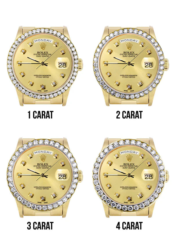 Rolex Day-Date Presidential | Model 18238 | 18K Yellow Gold | 36MM | Gold Diamond Dial