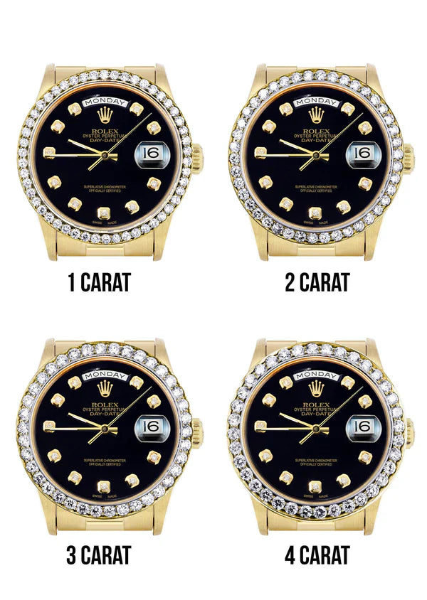 Rolex Day-Date Presidential | Model 18238 | 18K Yellow Gold | 36MM | Black Diamond Dial