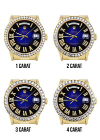 Rolex Day-Date Presidential | Model 18238 | 18K Yellow Gold | 36MM | Blue Diamond Roman Numeral