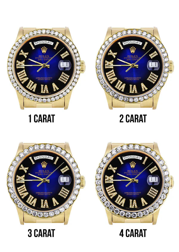 Rolex Day-Date Presidential | Model 18238 | 18K Yellow Gold | 36MM | Blue Diamond Roman Numeral