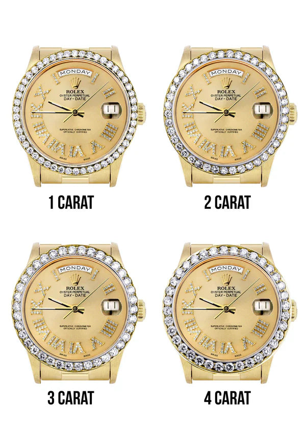 Rolex Day-Date Presidential | Model 18238 | 18K Yellow Gold | 36MM | Gold Diamond Roman Numeral