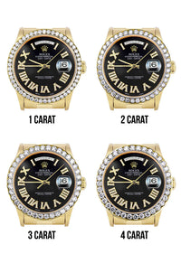 Rolex Day-Date Presidential | Model 18238 | 18K Yellow Gold | 36MM | Black Diamond Roman Dial