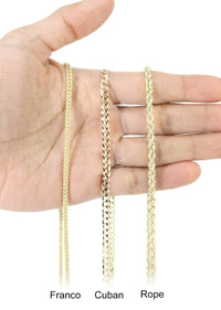 Key Pendant with Necklace | 10K Yellow Gold | 12.95MM| 0.65CT