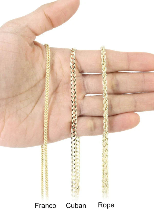 Hamsa Pendant with Chain/Necklace | 10K Yellow Gold 1.44CT