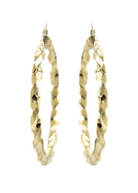 10K Womens Gold Hoop Earrings | Customizable Size