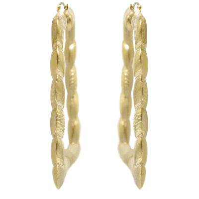 10K Womens Gold Hoop Earrings | Customizable Size