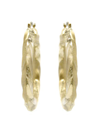 10K Womens Gold Hoop Earrings | Customizable Size