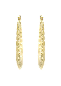 10K Womens Gold Hoop Earrings | Customizable Size