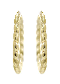 10K Womens Gold Hoop Earrings | Customizable Size