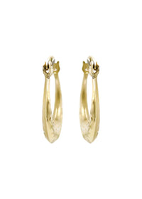 10K Womens Gold Hoop Earrings | 3MM
